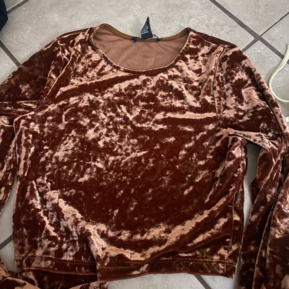 forever21 suede long sleeve